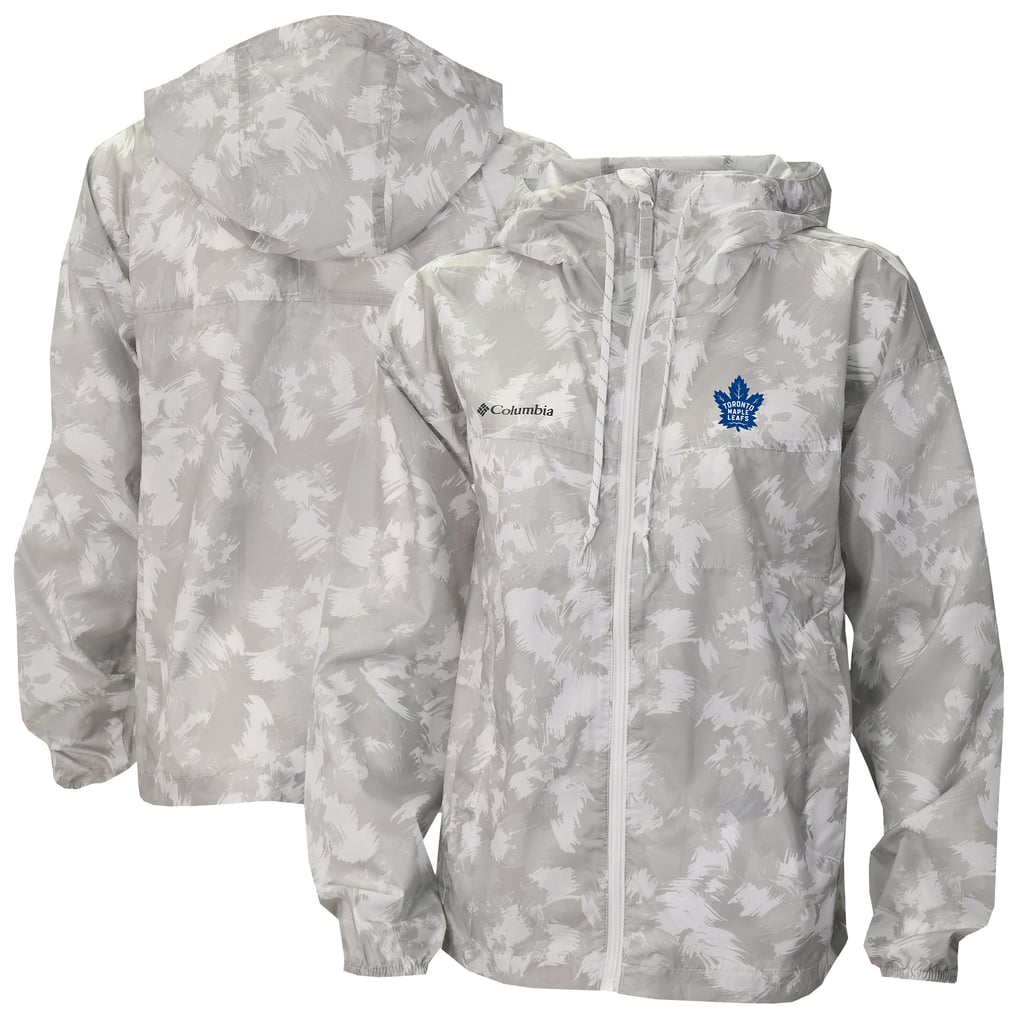  Toronto Maple Leafs Columbia Women's Flash Challenger Omni-Shade Full-Zip Windbreaker Jacket - White